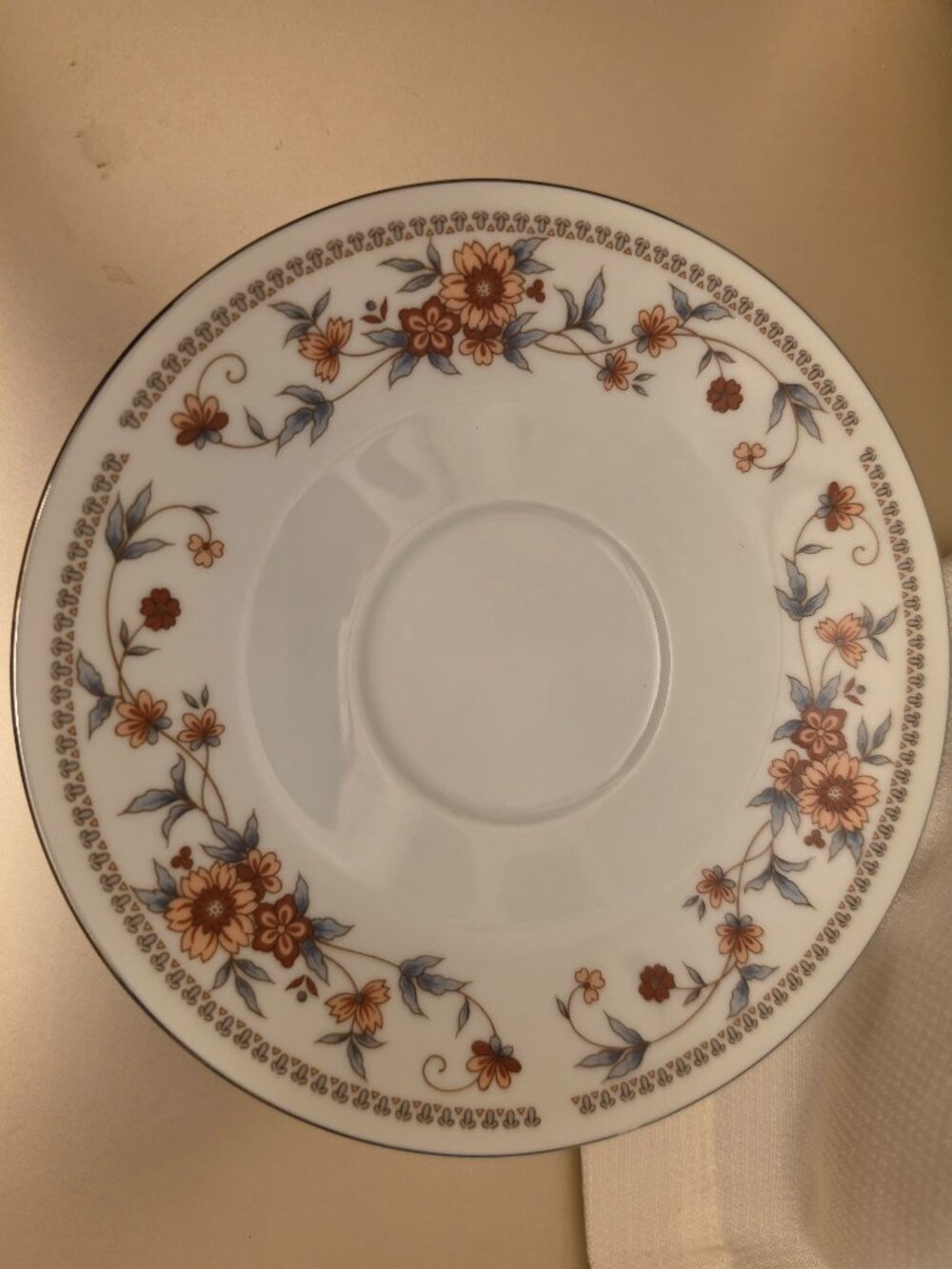 2 Sheffield "Anniversary" Porcelain Fine China Saucer/bread/dessert plate